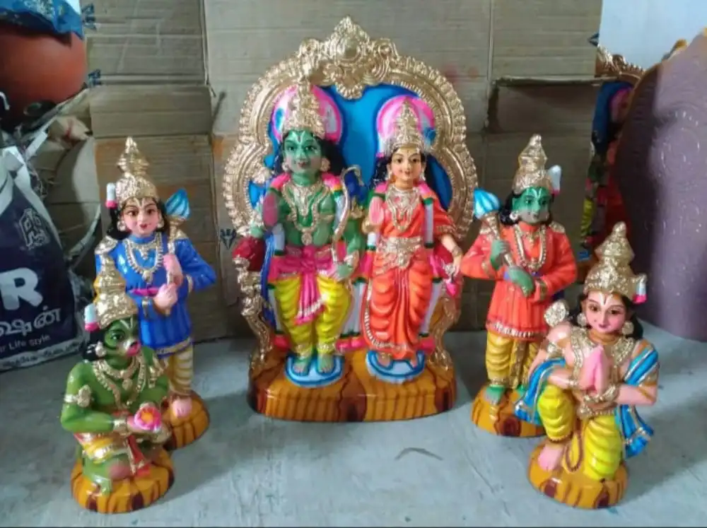 Colorful Golu Arrangement